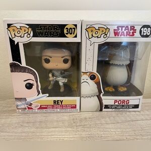 🔥 Star Wars Funko POP 307 Rey & Porg 198